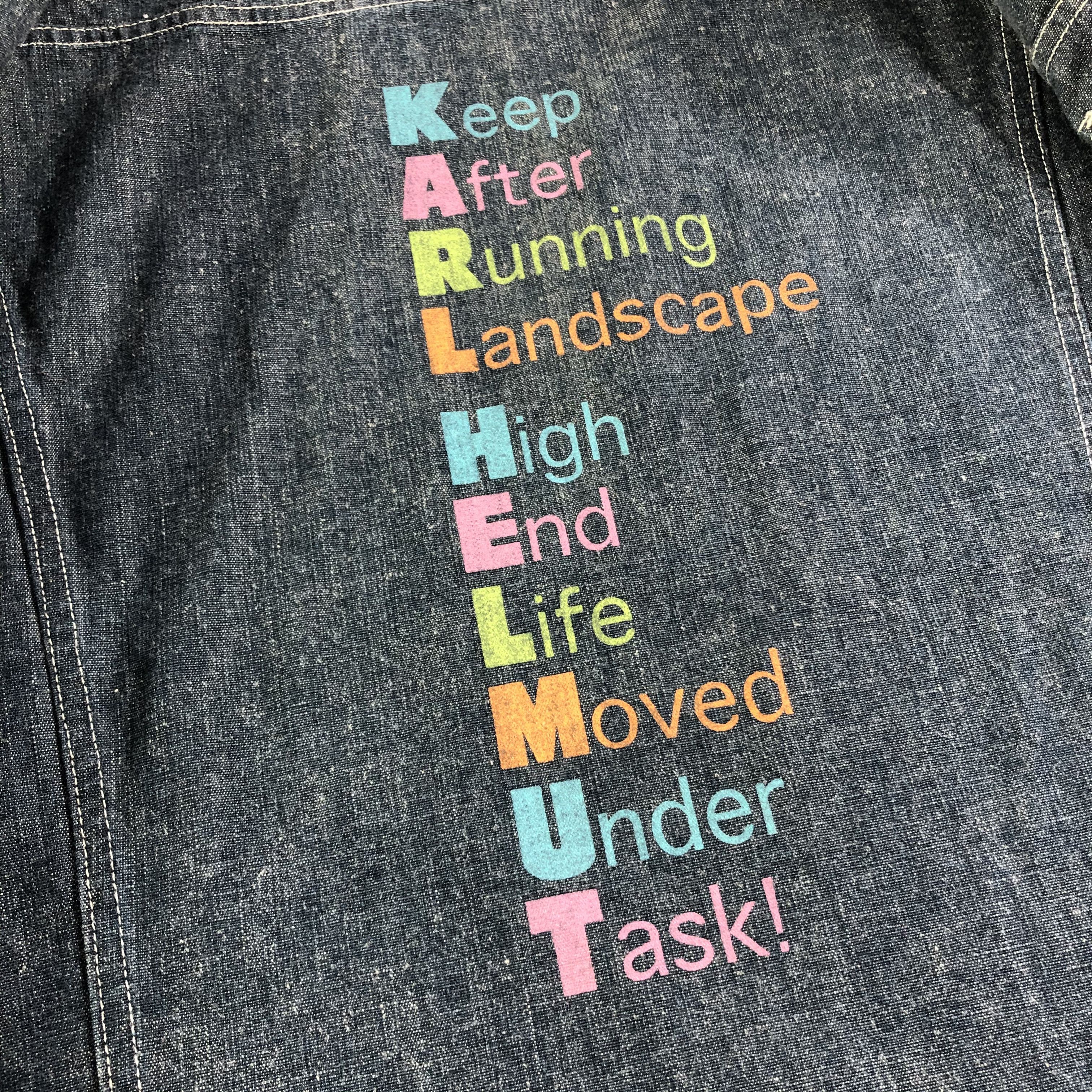 Japanese Brand Karl Helmut x Pink House Poem Denim Jacket JC250 Size US L / EU 52-54 / 3 - 7 Thumbnail