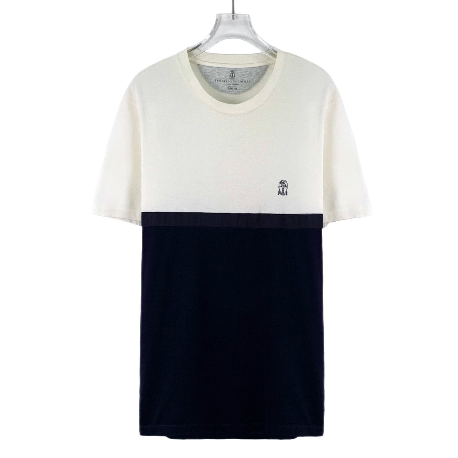 Brunello Cucinelli Brunello Cucinelli Colorblock Cotton T-Shirt Size M Size US M / EU 48-50 / 2 - 1 Thumbnail