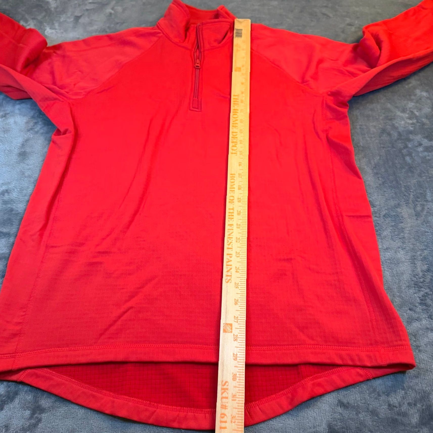 Duluth Trading Company Duluth Trading Co Pullover Mens Large Red Quarter Zip Thumbholes Stretch Outdoor Shirt Size US L / EU 52-54 / 3 - 7 Thumbnail