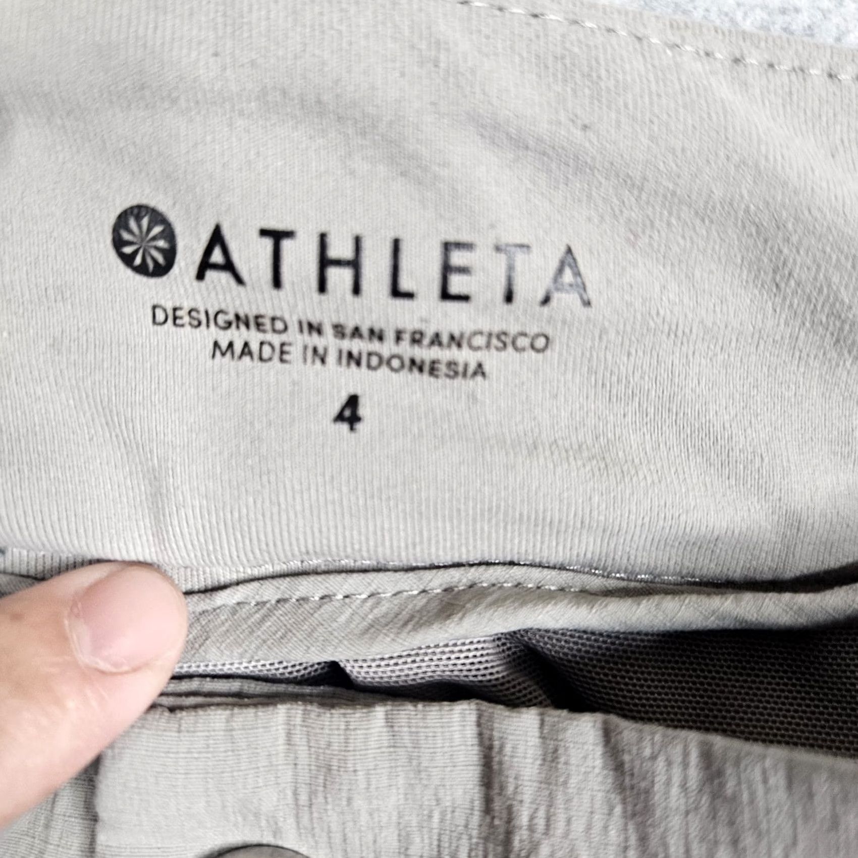 Athleta ATHLETA Women’s Light Gray Outdoork Hiking Shorts Size 4 Size 27" / US 4 / IT 40 - 3 Thumbnail