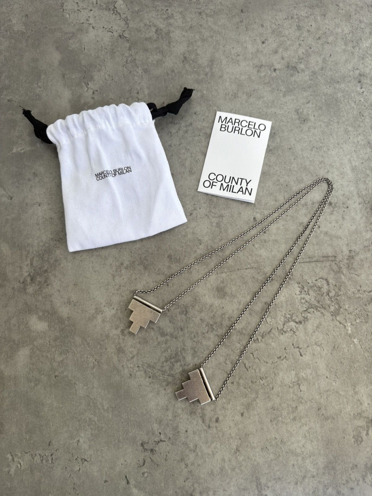 Marcelo Burlon Marcelo Burlon half cross necklace full set new Size ONE SIZE - 2 Thumbnail