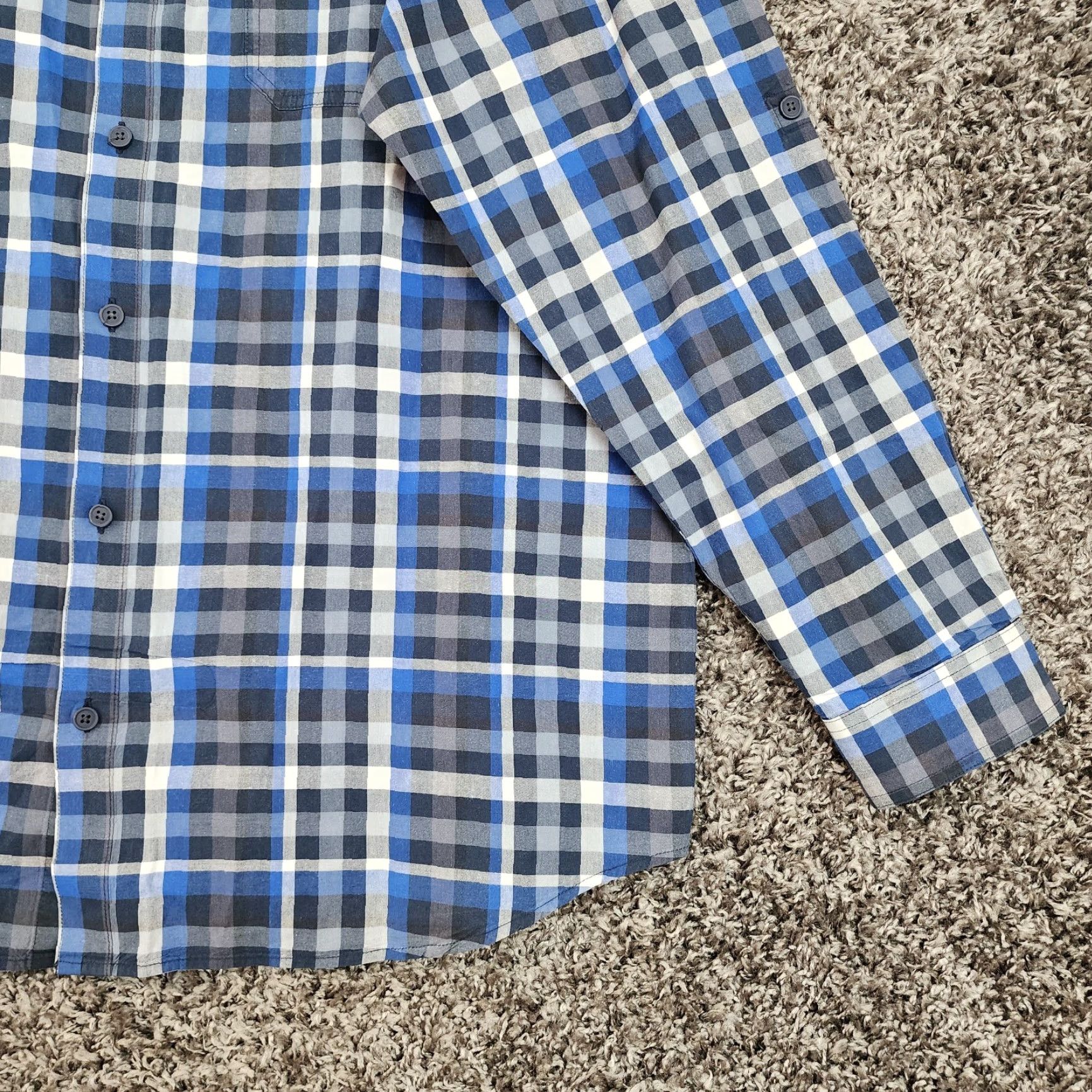 Vintage Columbia Shirt Men 2XL Blue Plaid Long Sleeve Button-Up Size US XXL / EU 58 / 5 - 2 Thumbnail