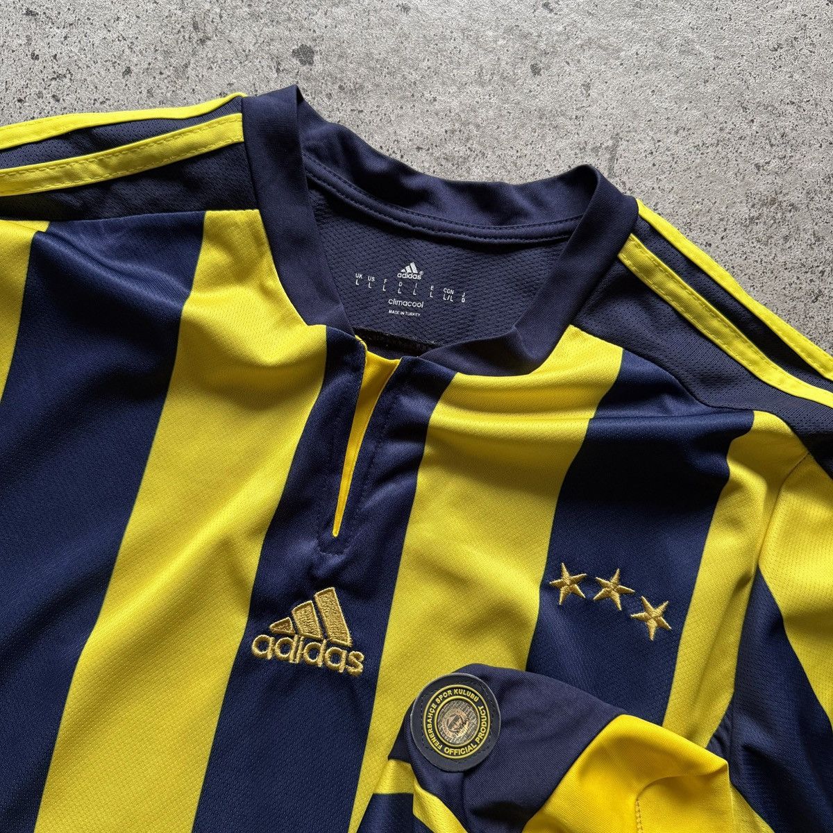 Adidas Adidas x FC Fenerbahce SK 2011-12 Home Football Jersey Tee Size US L / EU 52-54 / 3 - 3 Thumbnail