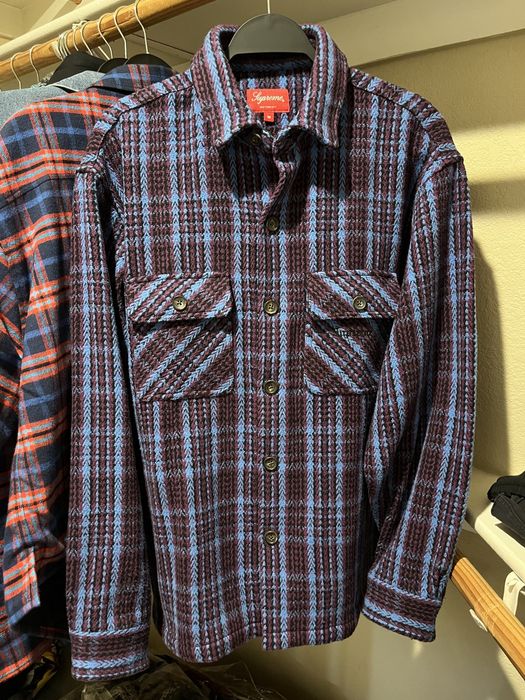 Supreme Supreme Heavy Flannel Shirt Dark Plum | Grailed