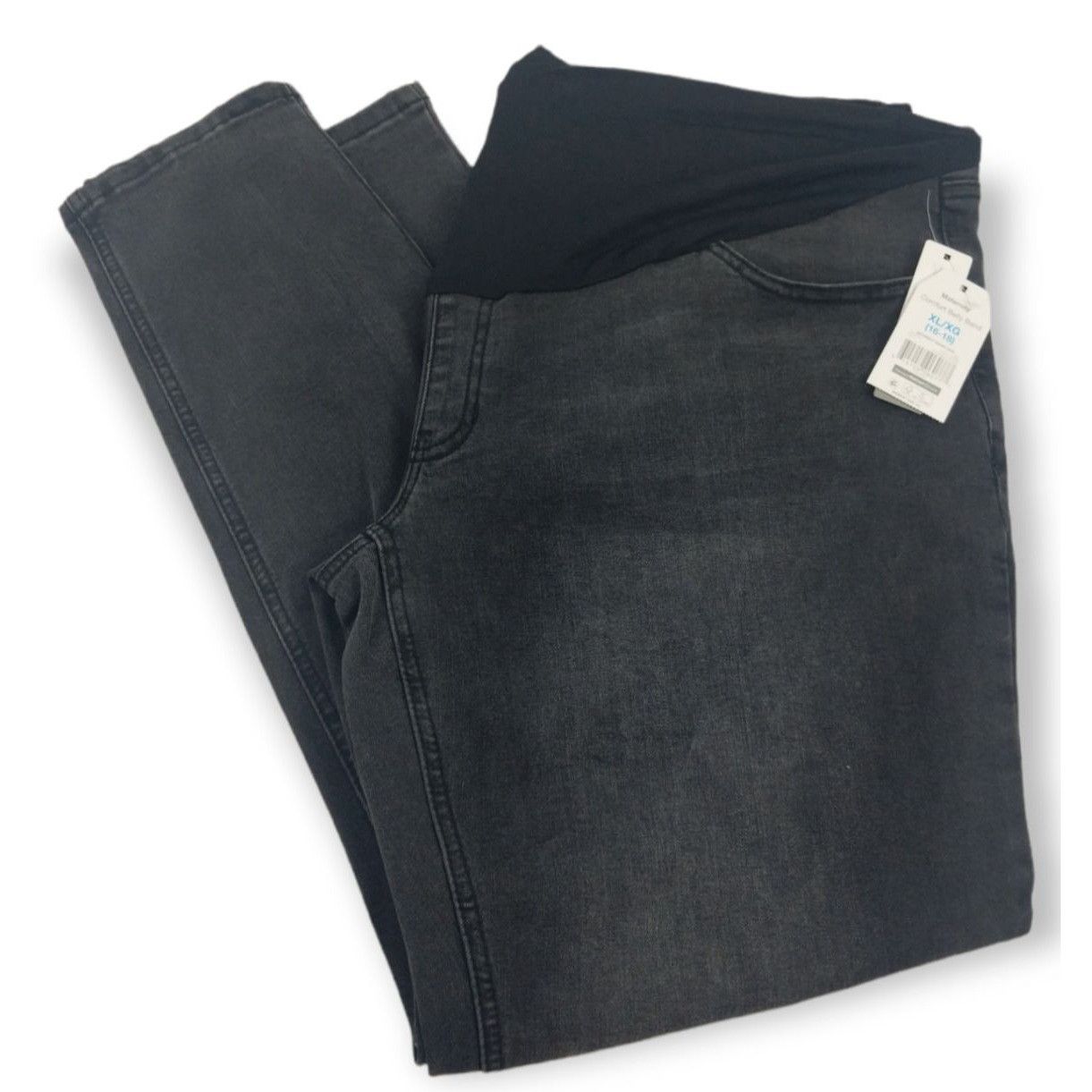 Other Time & Tru Misses XL 5 Pocket Maternity Skinny Jeans with Co Size 32" / US 10 / IT 46 - 1 Thumbnail