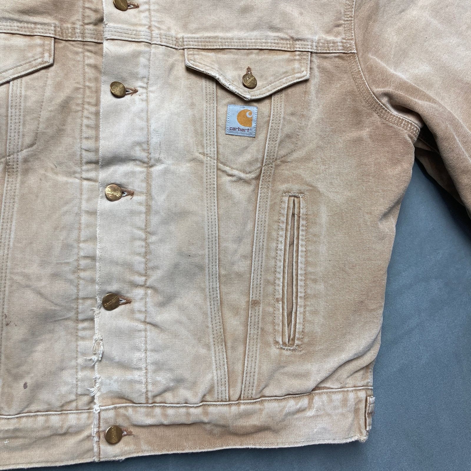 Carhartt Carhartt Trucker Jacket J148 Blanket-Lined Duck Mens Large Size US L / EU 52-54 / 3 - 12 Thumbnail
