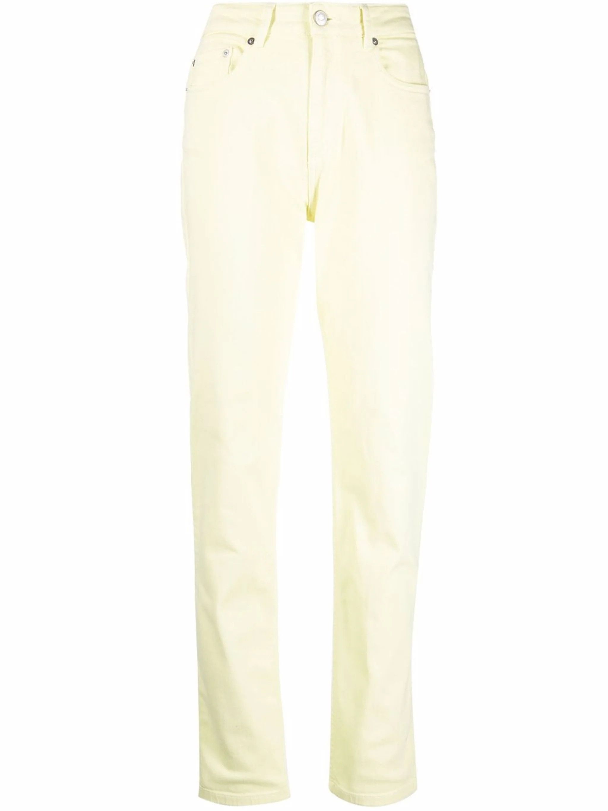 image of Coperni O1Mle0524 Straight Leg Denim Jeans In White, Women's (Size 26)