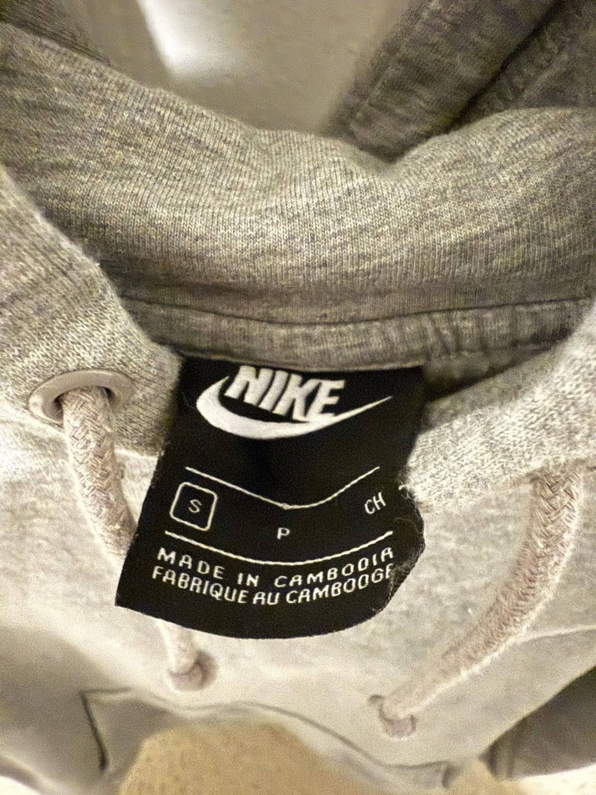 Nike Grey Nike Swoosh Hoodie Sweatshirt Size US S / EU 44-46 / 1 - 2 Thumbnail