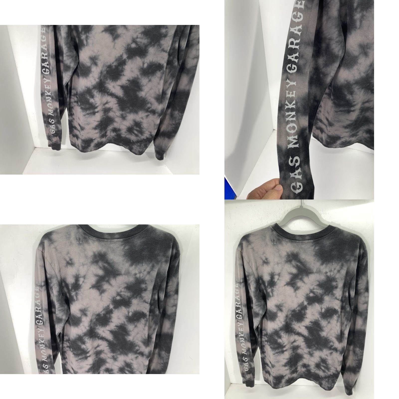 GAS Gas Monkey Garage Shirt TShirt Men S Gray Tie Dye Long Sleeve Pullover Size US S / EU 44-46 / 1 - 8 Thumbnail
