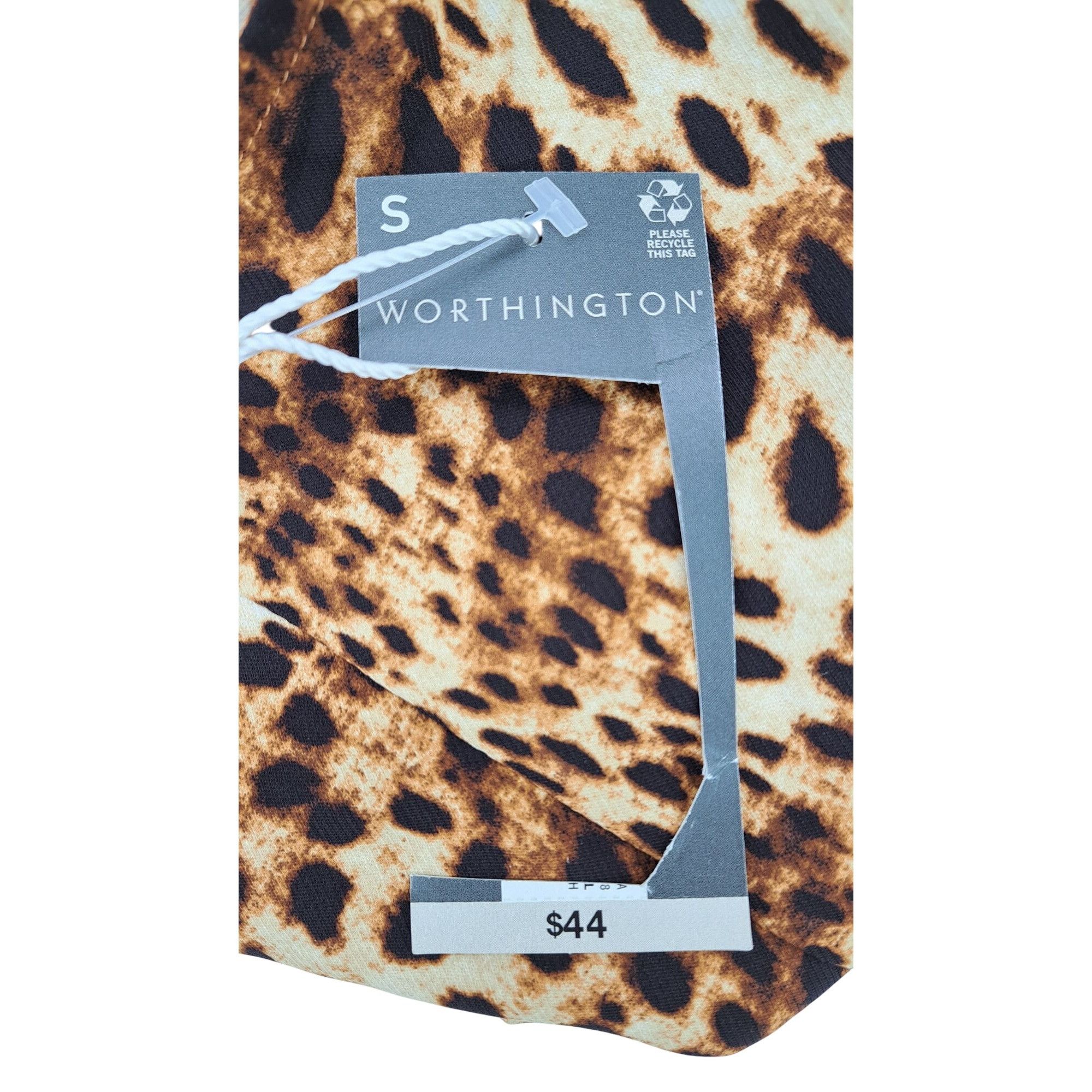 Worthington Worthington Women Cheetah Print Strappy Tank Top Size Small Size S / US 4 / IT 40 - 5 Thumbnail