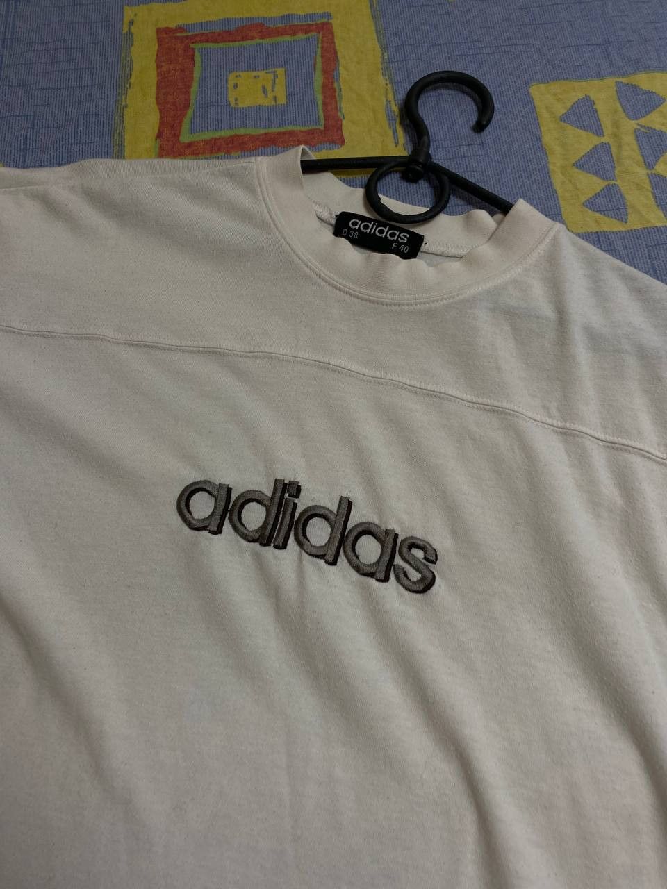 Adidas Y2k vintage adidas t-shirt big logo Streetwear Size US S / EU 44-46 / 1 - 8 Thumbnail