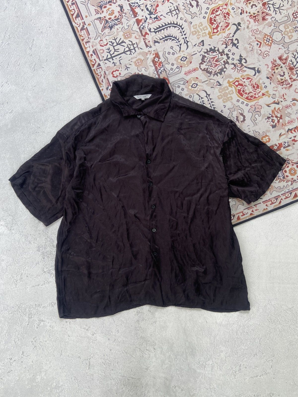 Japanese Brand Niko and .... Silk star pattern black shirt Hysteric Size US L / EU 52-54 / 3 - 1 Thumbnail