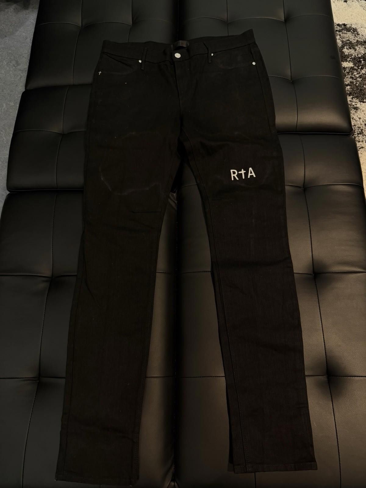 Rta RTA Men's Denim Jeans Black Size 34 $350 Retail Size US 34 / EU 50 - 1 Thumbnail