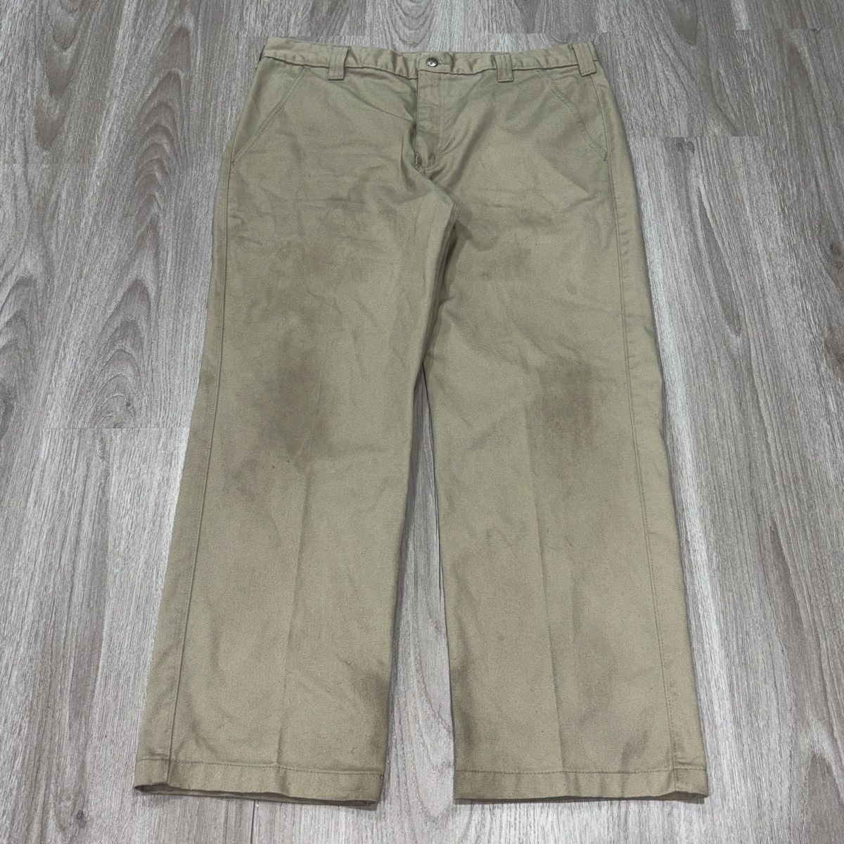 Carhartt Carhartt B290 Twill Work Pants Mens 38x30 Khaki Utility Size US 38 / EU 54 - 3 Thumbnail