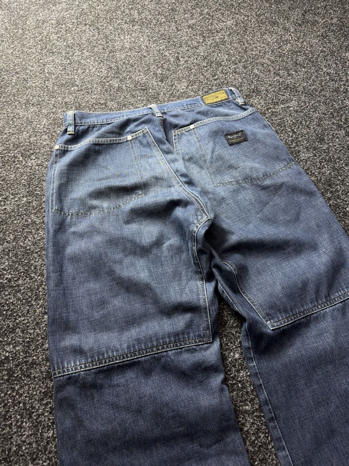 Japanese Brand Y2K 00s Pepe Jeans SK8 Straight Denim Blue 90s Vintage Style Size US 32 / EU 48 - 18 Thumbnail