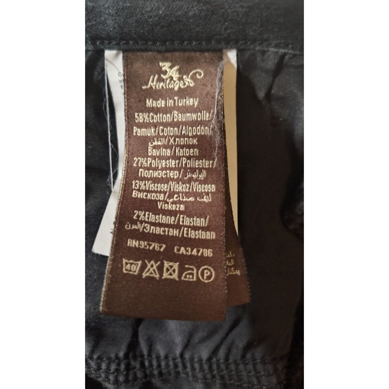 34 Heritage 34 Heritage Charisma Jeans Men’s 42x34 Black Comfort Size US 42 / EU 58 - 8 Thumbnail