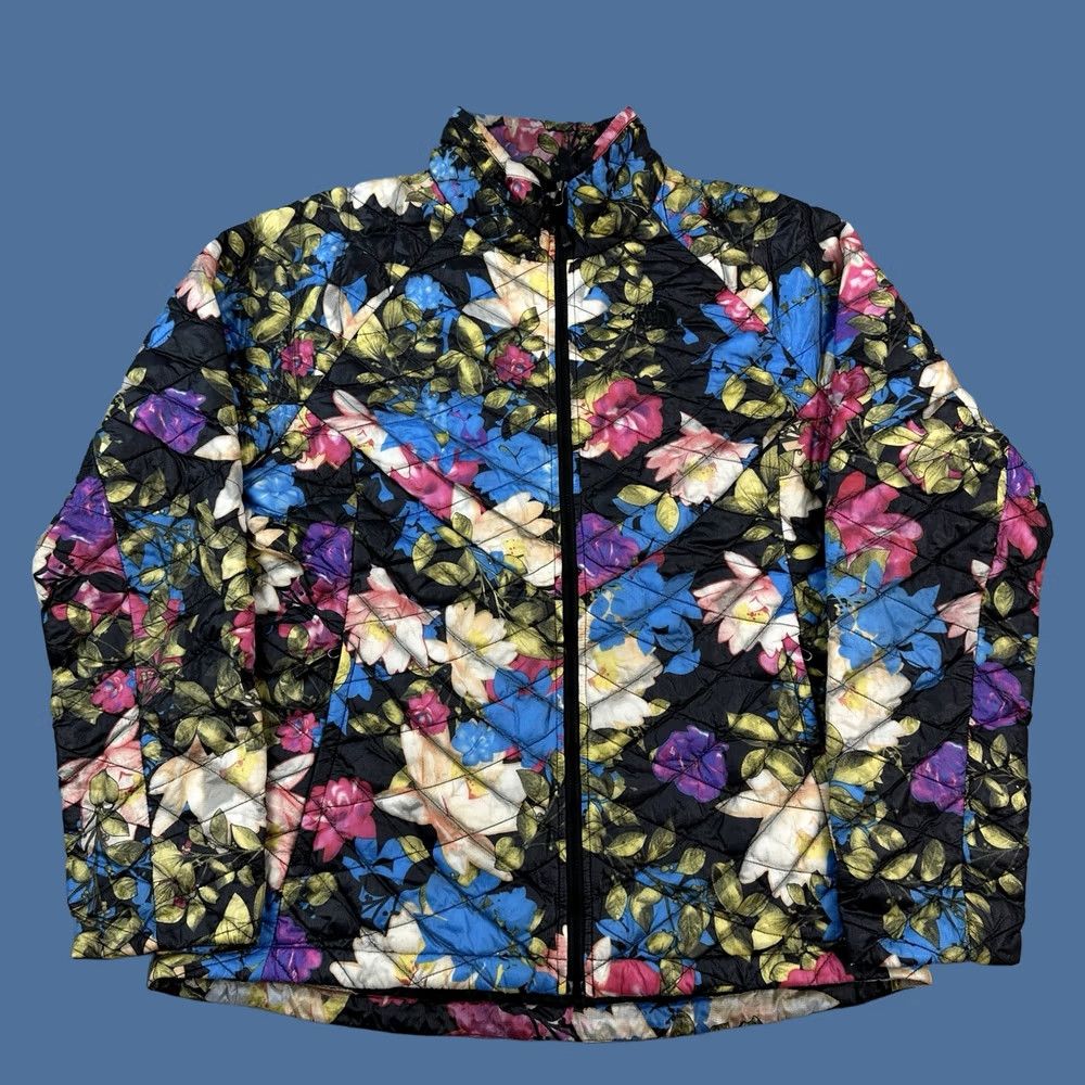 The North Face The North Face ThermoBall Jacket Women's Medium Black Floral Full Zip Packable Size L / US 10 / IT 46 - 1 Thumbnail