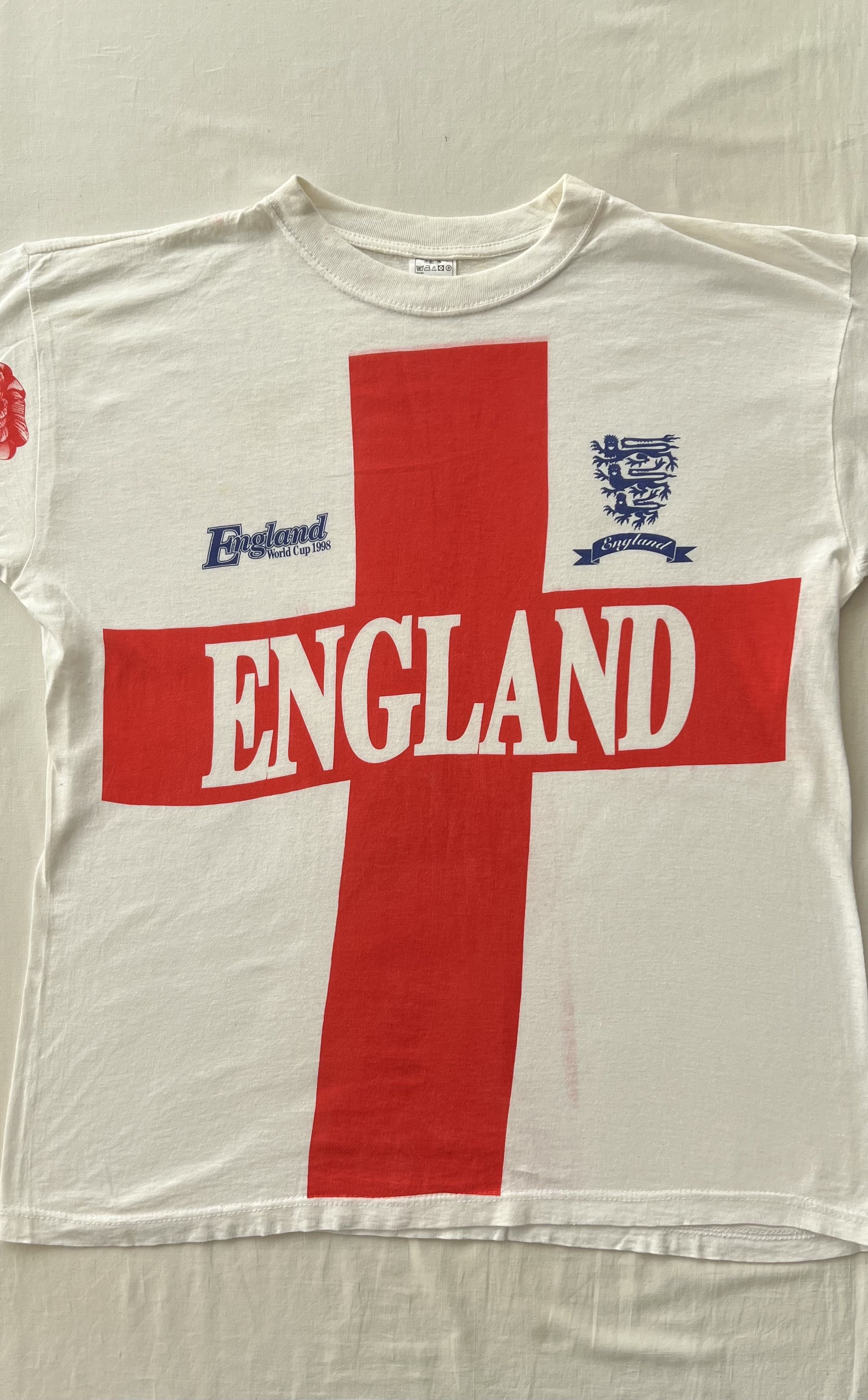 Vintage Vintage 1998 England World Cup 1998 Soccer Rugby T-shirt Size US XL / EU 56 / 4 - 3 Thumbnail
