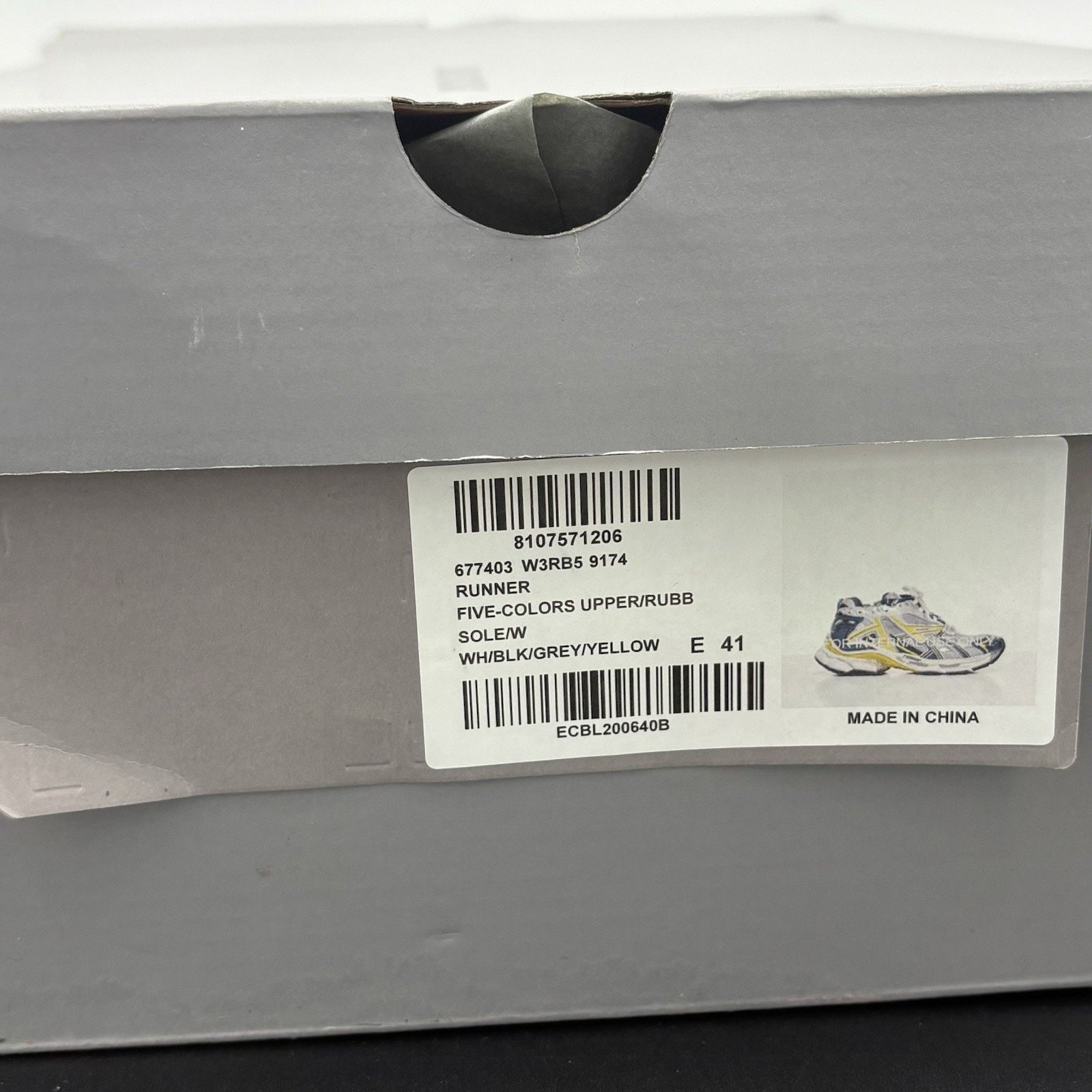 Balenciaga Balenciaga Runner ' White Blue Yellow ' | GOOD CONDITION! Size US 8 / EU 41 - 16 Thumbnail