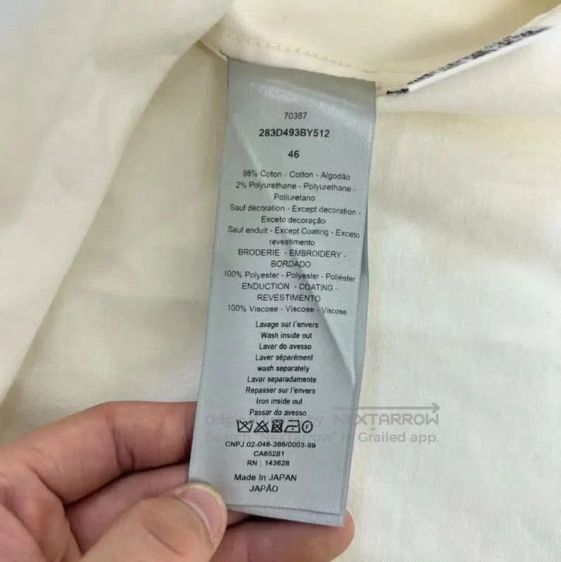 Dior Dior Men's Long Sleeve Embroidered Shirt . Size US S / EU 44-46 / 1 - 4 Thumbnail