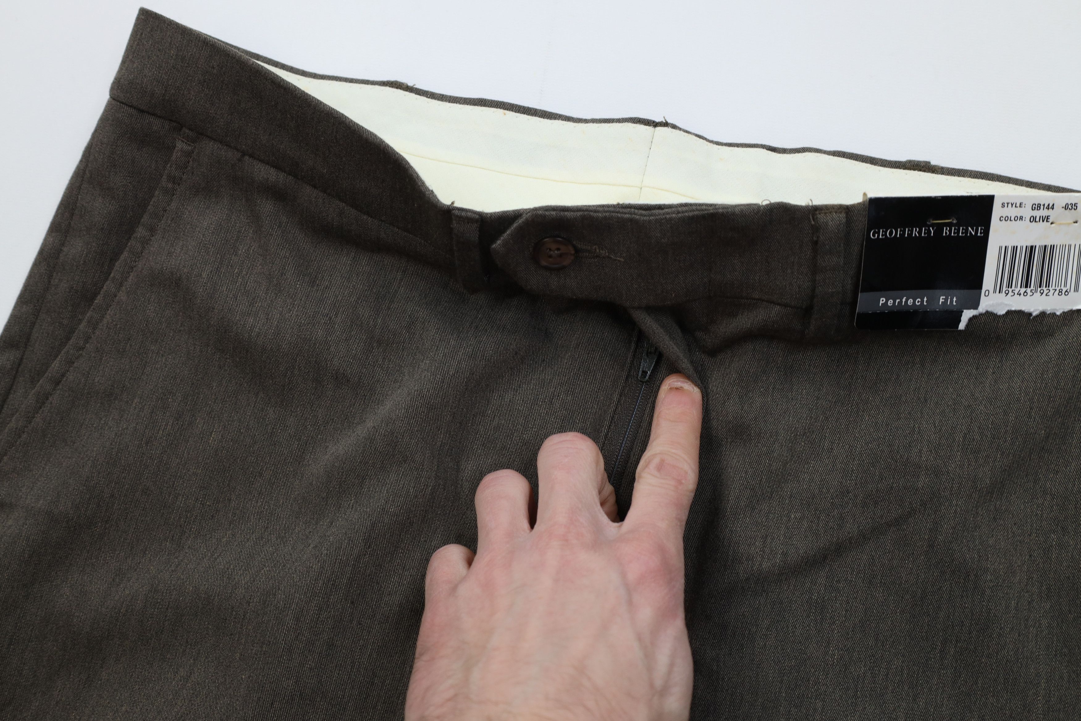Vintage Deadstock Vintage 90s Streetwear Chino Pants Olive Green Size US 36 / EU 52 - 7 Thumbnail