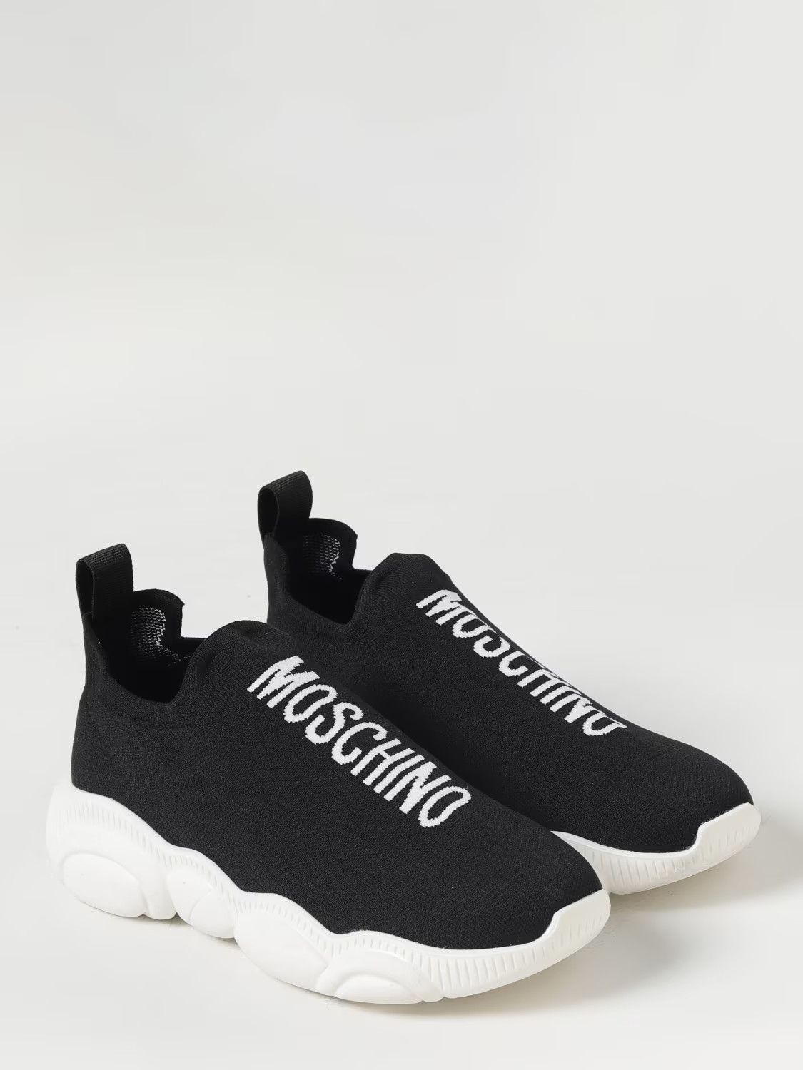 Moschino o1s22i1n0924 Teddy Sole Low-Top Sneakers in Black Size US 8 / EU 41 - 2 Thumbnail