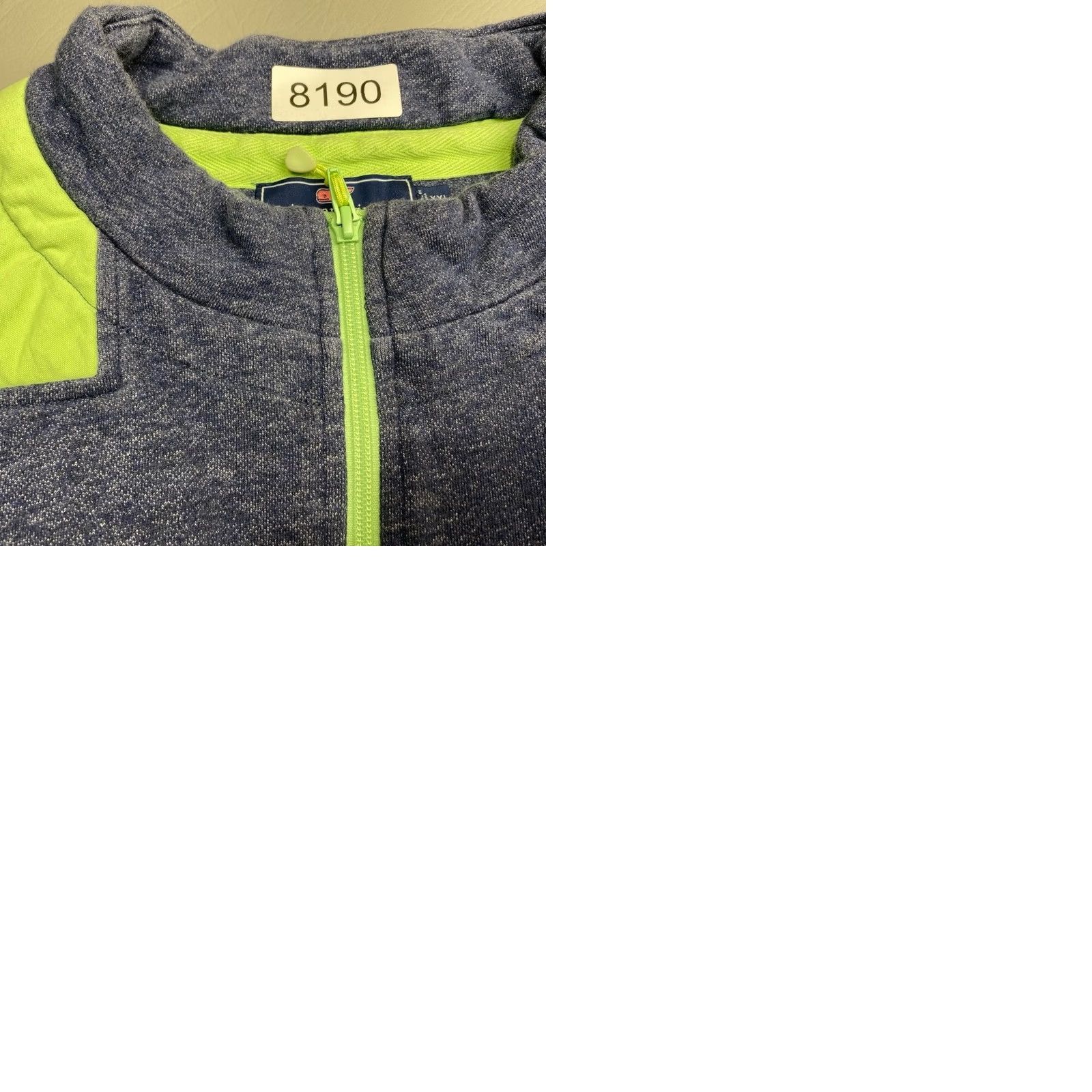 Vineyard Vines Vineyard Vines Pullover Sweatshirt Mens 2XL Blue Green Quarter Zip Sweater 8190 Size US XXL / EU 58 / 5 - 9 Thumbnail