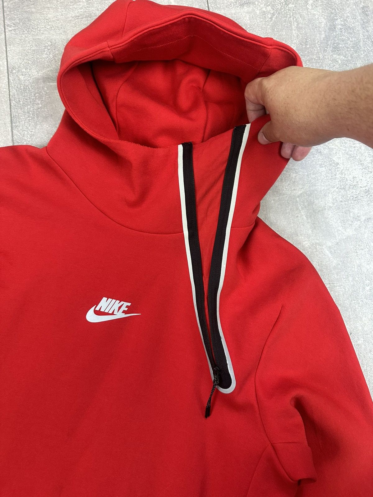 Vintage Nike Tech Fleece Ninja Red Hoodie Size US M / EU 48-50 / 2 - 6 Thumbnail