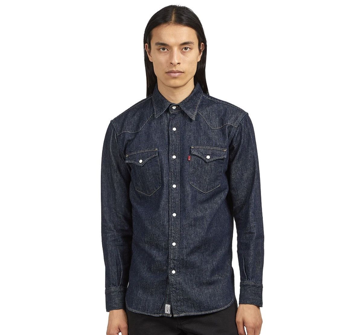 Levi's × Levi's Vintage Clothing × Vintage Levis Western Pocket Denim Shirt Size US S / EU 44-46 / 1 - 2 Thumbnail