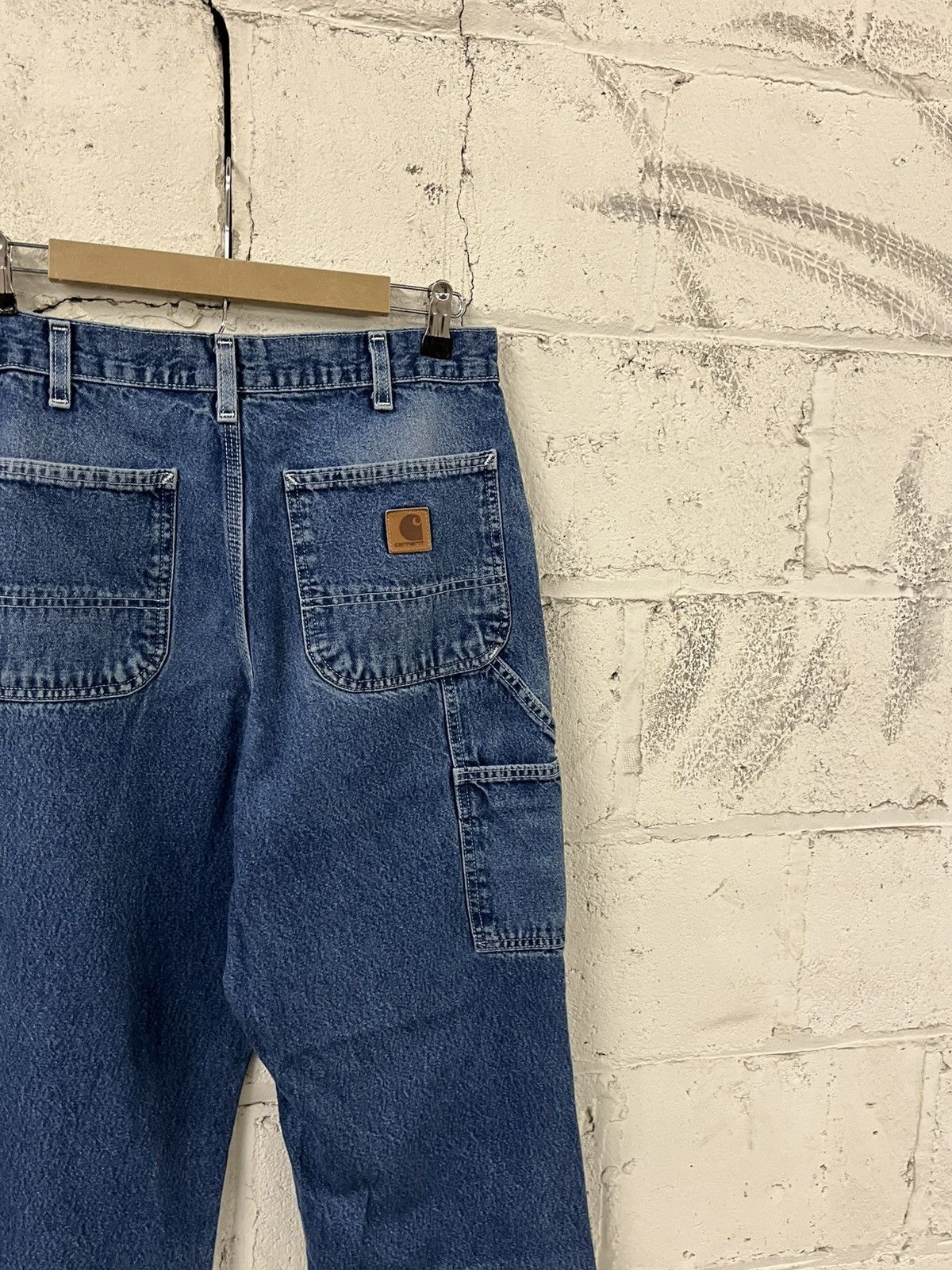 Carhartt Carhartt carpanter cargo denim pants baggy faded workwear Size US 30 / EU 46 - 5 Thumbnail