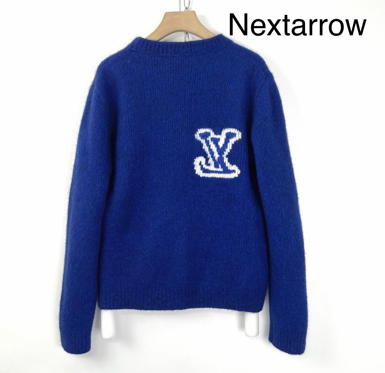 Louis Vuitton Louis Vuitton LV Blue Embroidered Logo Teddy Sweater2412- Size XXL / US 16-18 / IT 52-54 - 2 Thumbnail