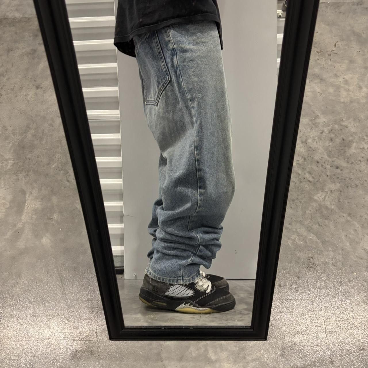 Japanese Brand × Vintage Crazy Vintage Y2K/2000s Grunge Light Wash Denim Jeans! Size US 36 / EU 52 - 2 Thumbnail