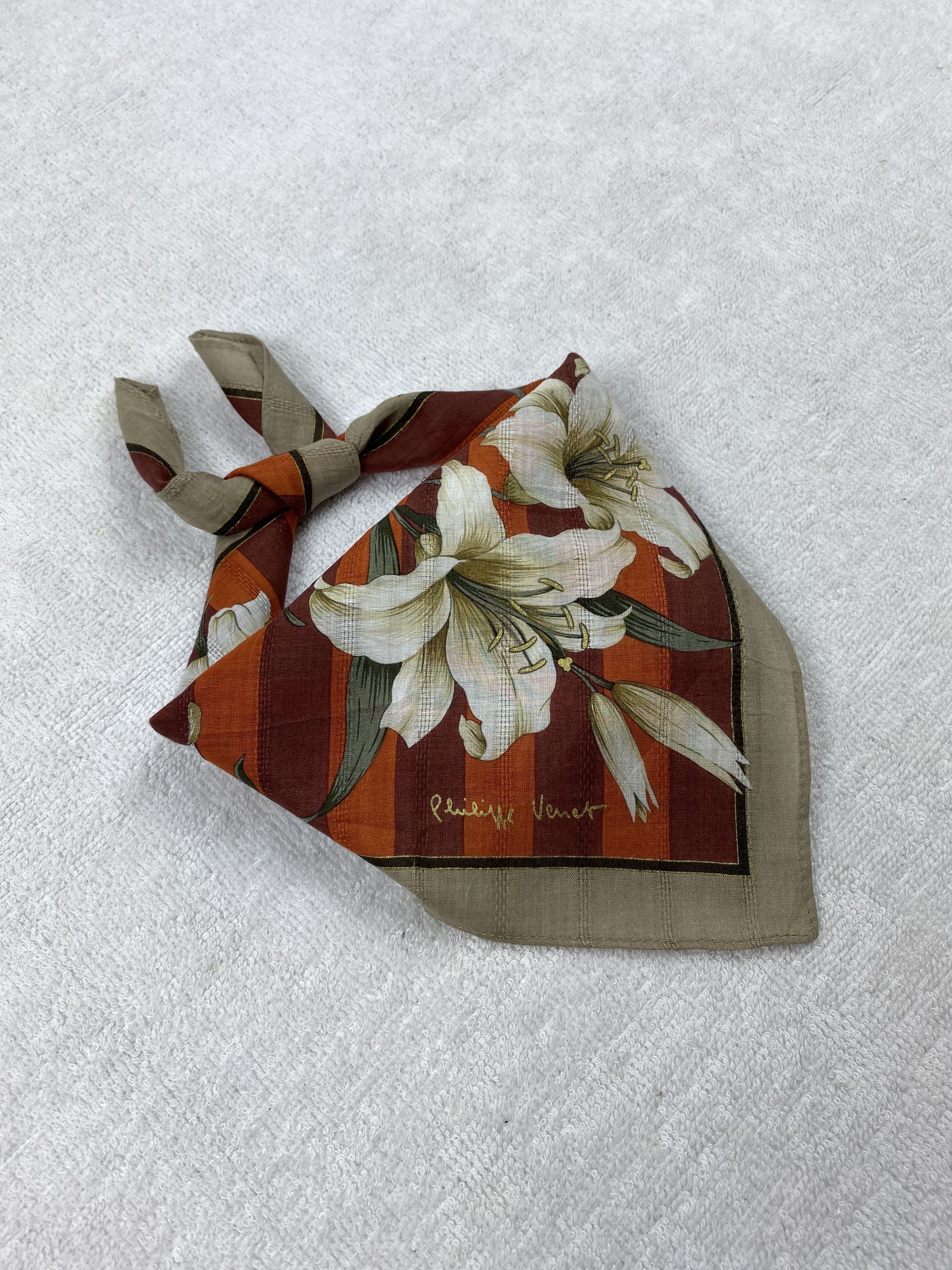 Vintage Philippe Venet Handkerchief / Bandana / Neckerchief Size ONE SIZE - 2 Thumbnail