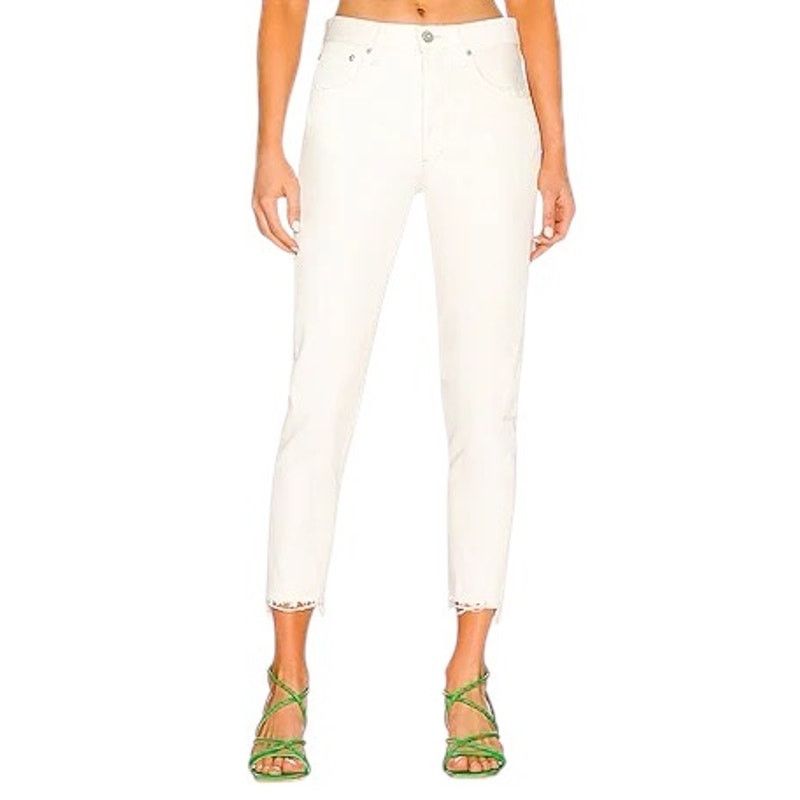 Mother Superior The Lace Up Dazzler Ankle Chew Jeans 30