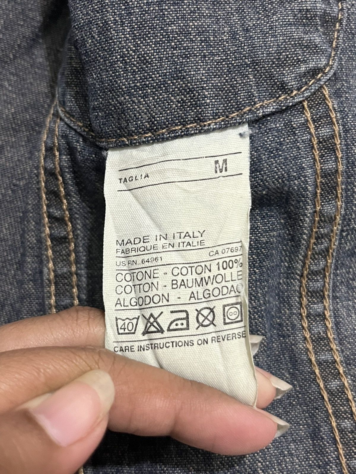 Other Benetton Denim Jacket Made in Italy Size M Size M / US 6-8 / IT 42-44 - 8 Thumbnail