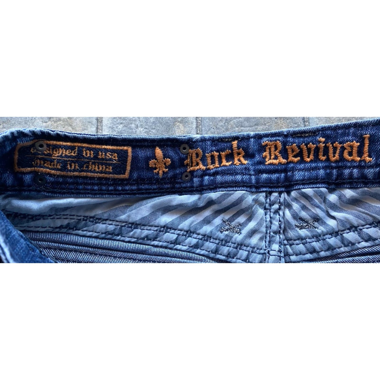 Vintage VINTAGE Rock Revival WOMANS Jeans 26 Sora Skinny Embroidered Rhinestone Denim 5-Pocket Womens Jeans Size 26" / US 2 / IT 38 - 6 Thumbnail