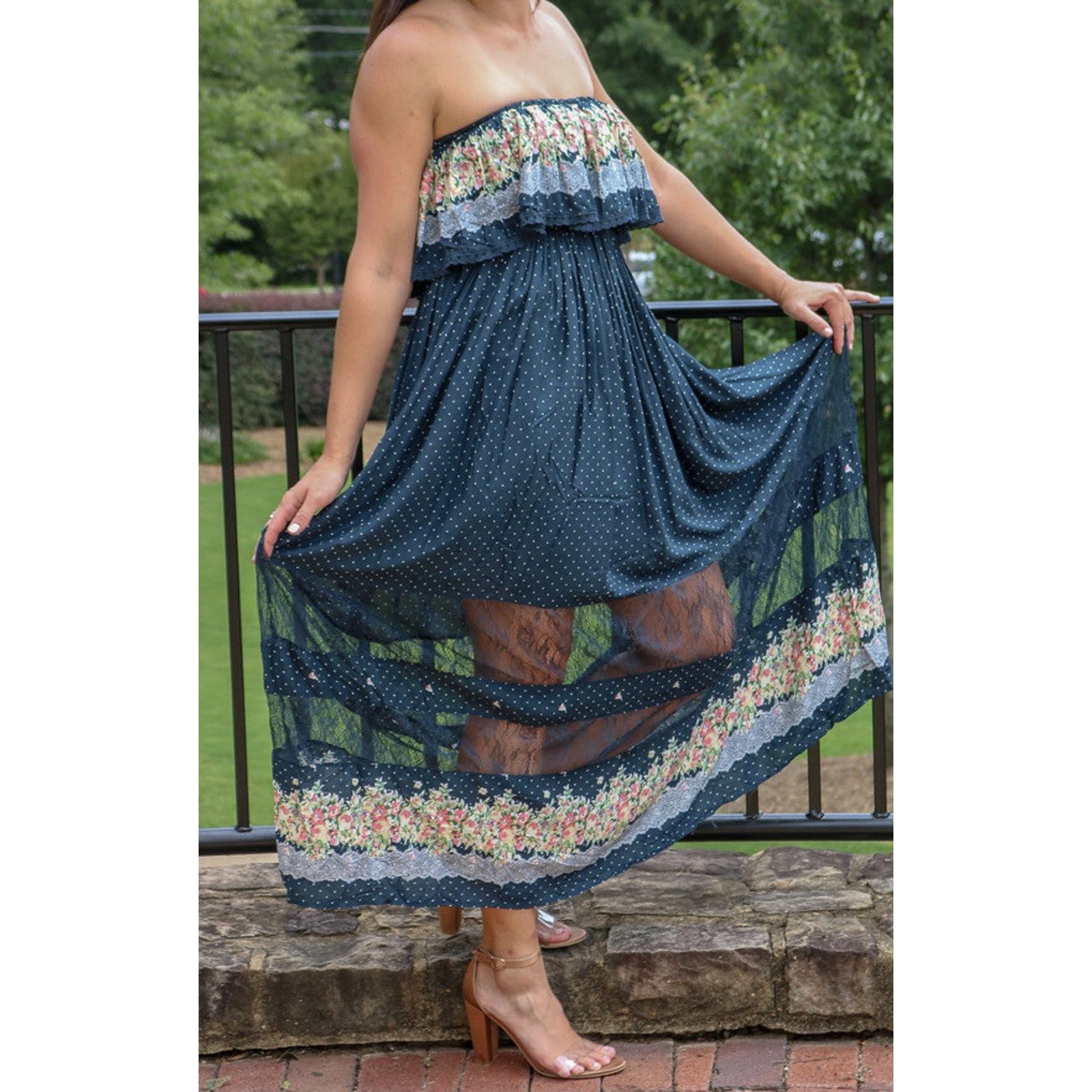 Gianni Valentino Freeway boho beachy dress Y2K women maxi dres size S A000265 Size M / US 6-8 / IT 42-44 - 1 Thumbnail