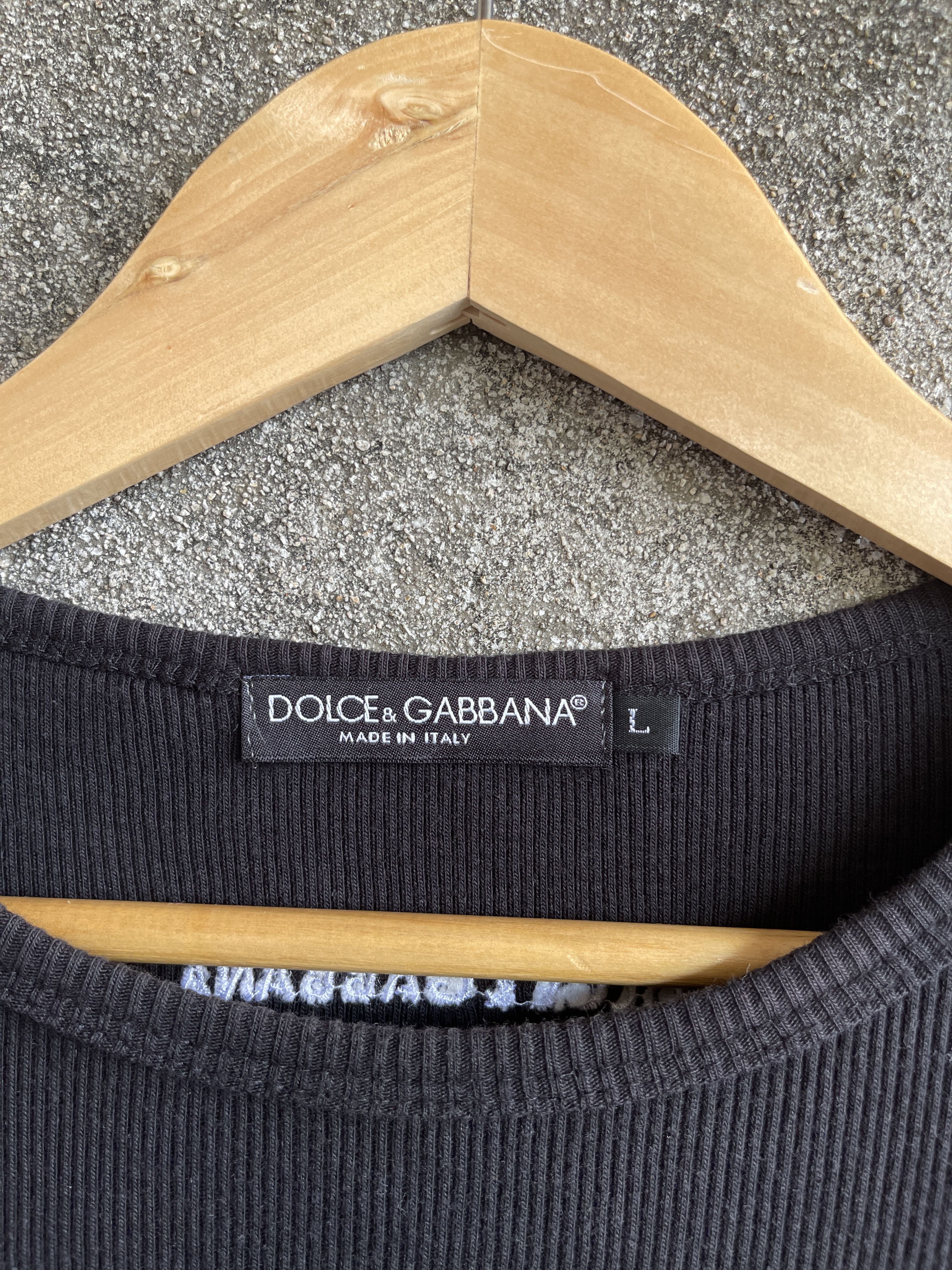 Dolce & Gabbana Vintage🔥Dolce&Gabbana🔥Embroidery Black Long Sleeve Size US L / EU 52-54 / 3 - 6 Thumbnail