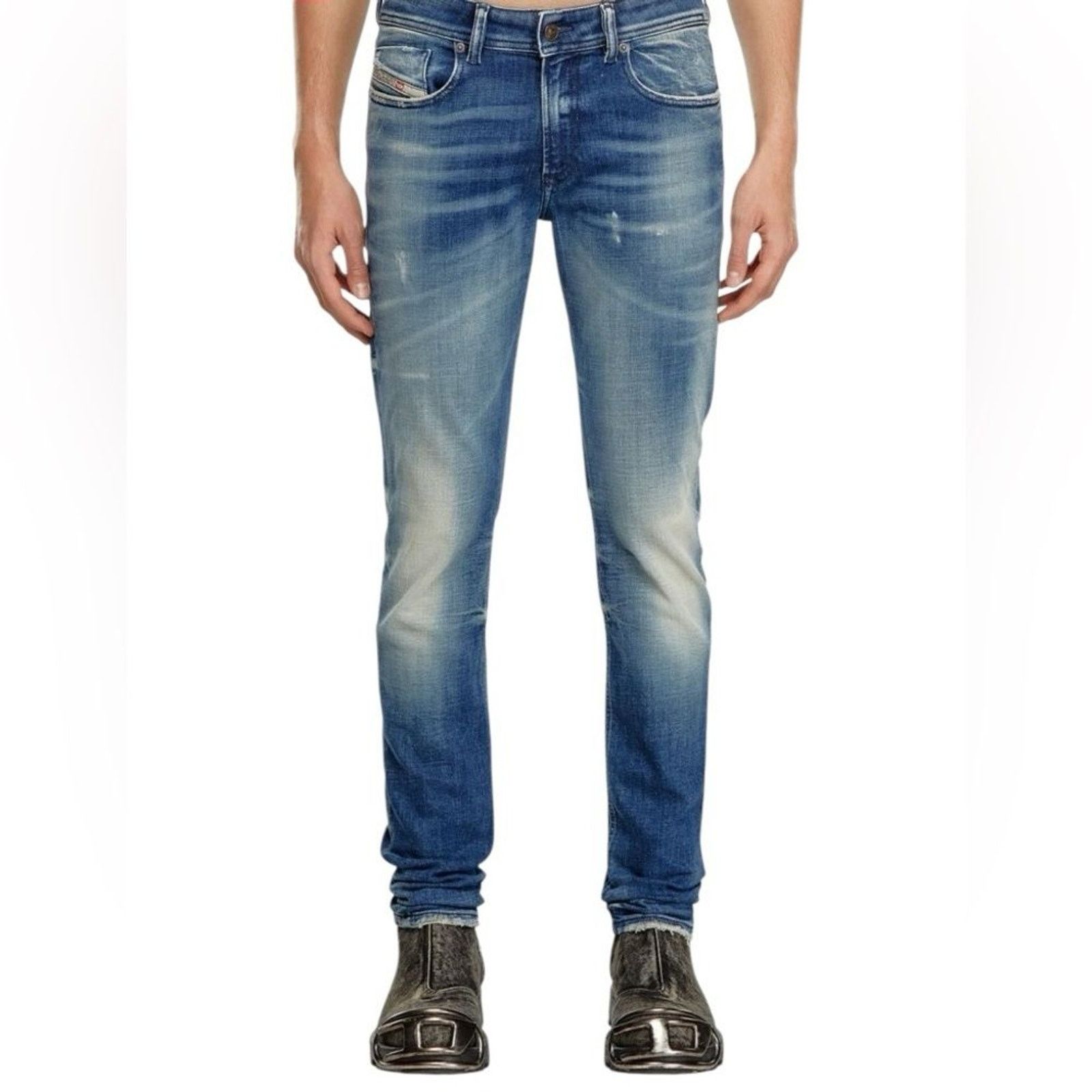 Diesel Diesel 1979 Sleenker Skinny Jeans Y2K Men's Low Rise Blue Size US 33 - 2 Thumbnail