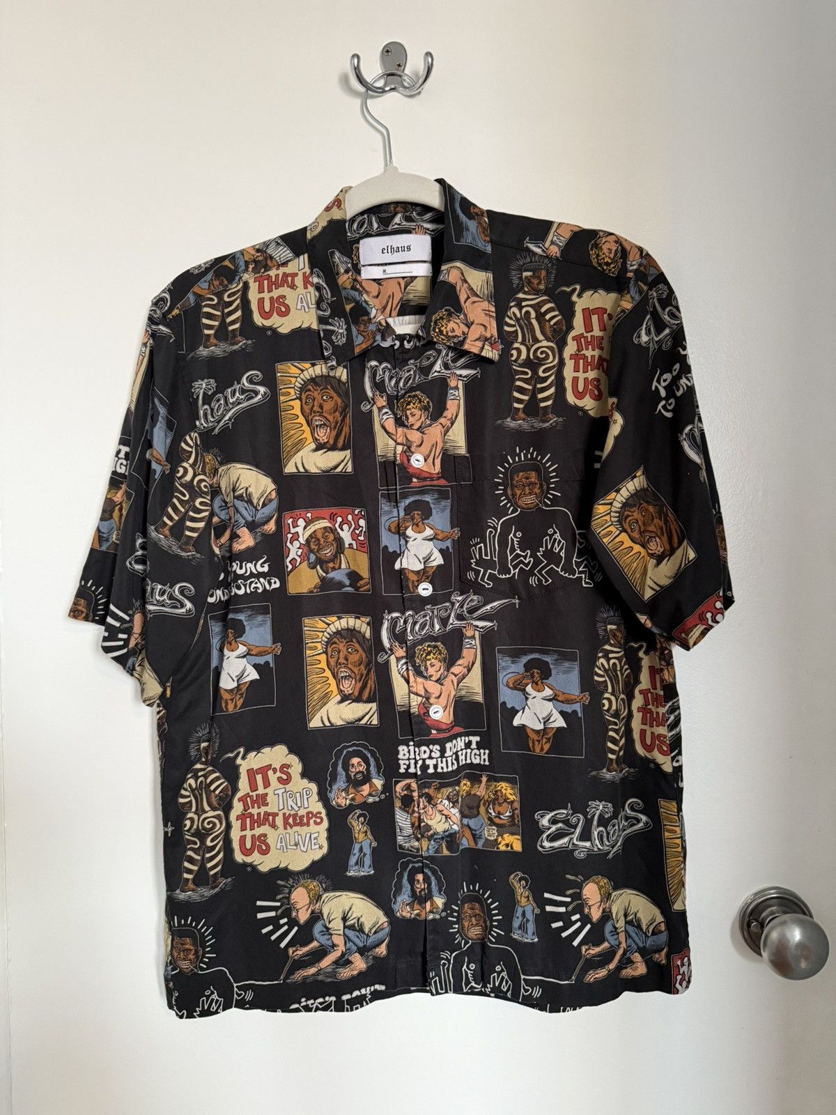 Elhaus ELHAUS and MAPLE Graphic Disco Button Shirt Size US M / EU 48-50 / 2 - 1 Thumbnail
