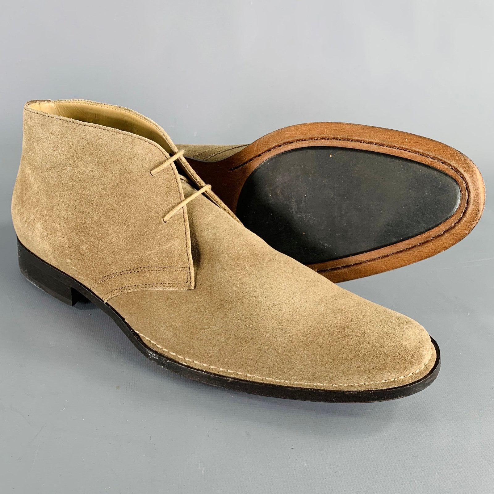 Banana Republic BANANA REPUBLIC Size 9.5 Taupe Suede Lace-Up Boots Size US 9.5 / EU 42-43 - 5 Thumbnail