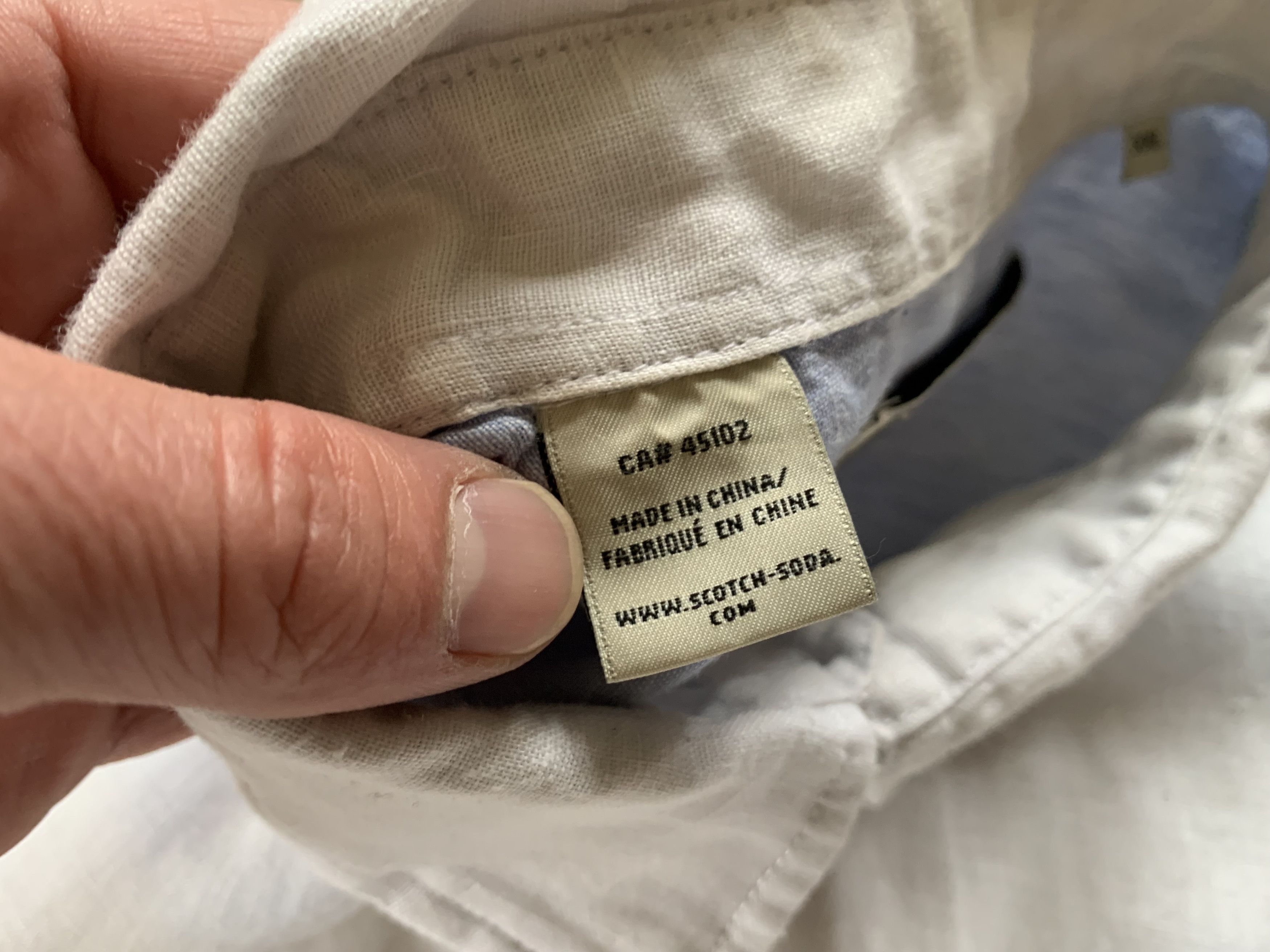 Designer × Scotch & Soda Scotch & Soda Linen Long Sleeve Shirt Size US XXL / EU 58 / 5 - 7 Thumbnail
