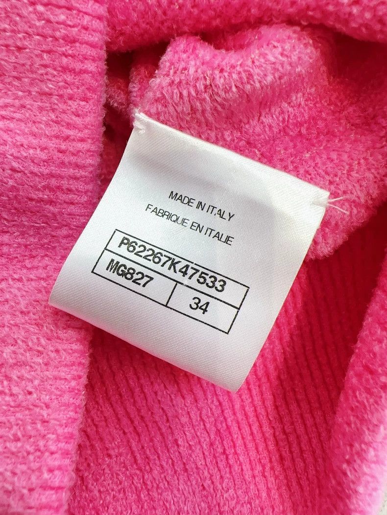 Chanel Chanel Peach pink and gold diamond checkered hooded velvet Size XXS / US 00 / IT 34 - 7 Thumbnail