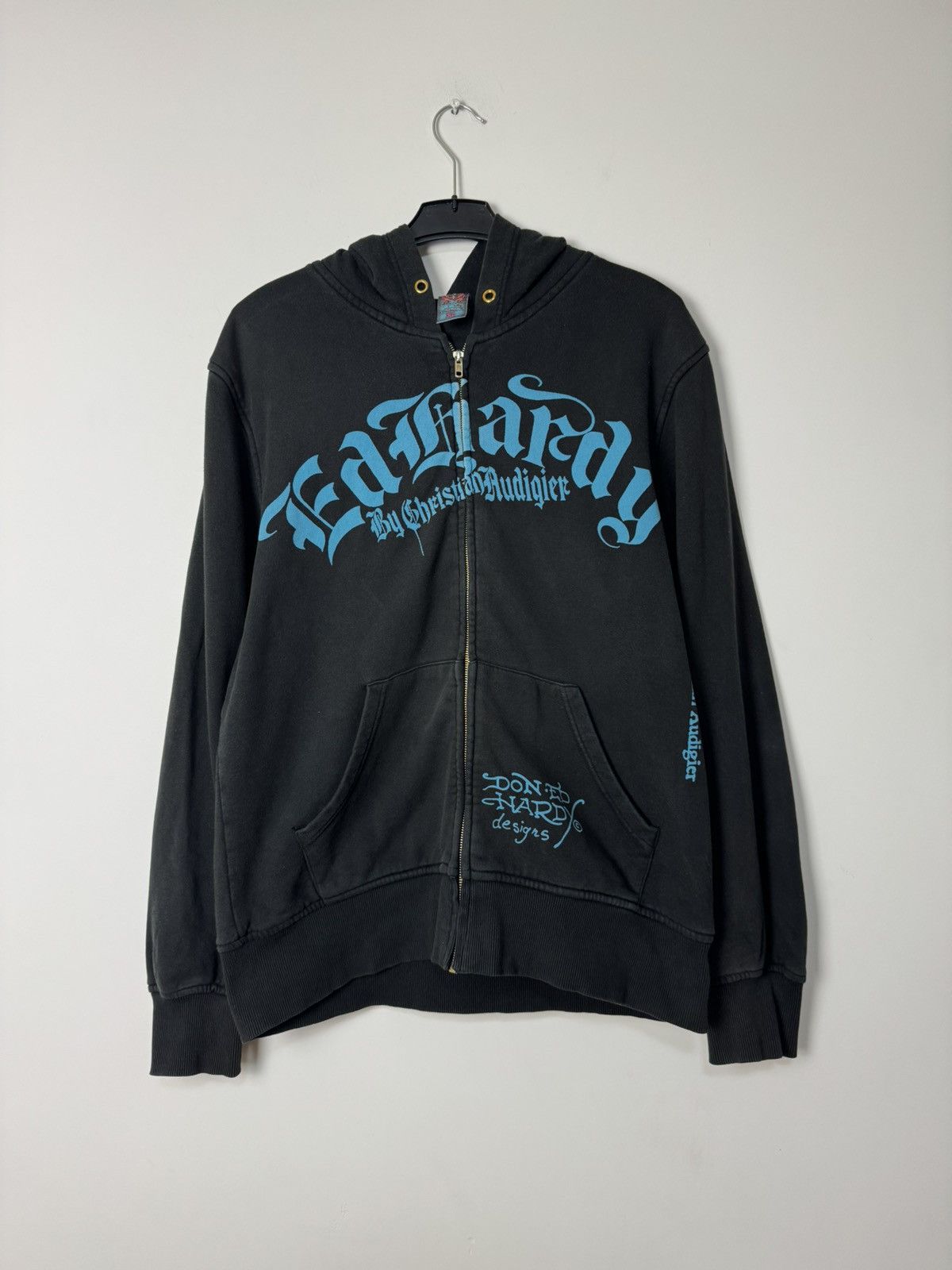 Ed Hardy Vintage Ed Hardy 00s Skull Tattoo Zip Hoodie Y2K streetwear Size US XL / EU 56 / 4 - 2 Thumbnail