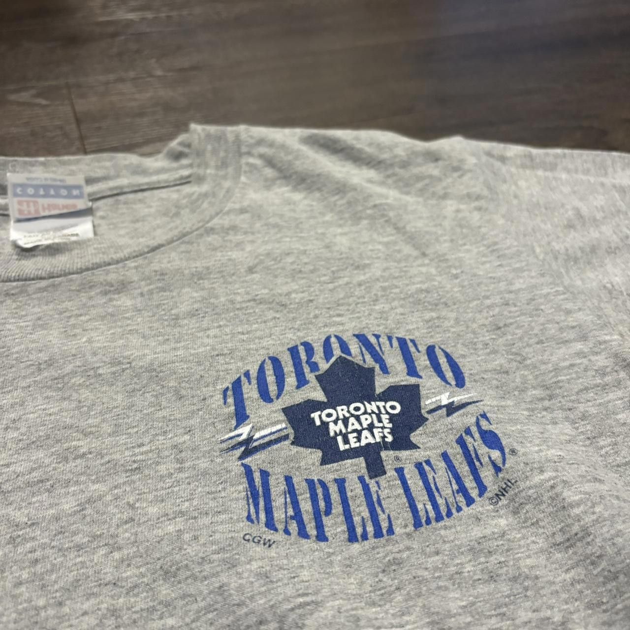 Hanes Vintage Toronto Maple Leafs Pocket Print T Shirt 00s Medium Size US M / EU 48-50 / 2 - 1 Thumbnail