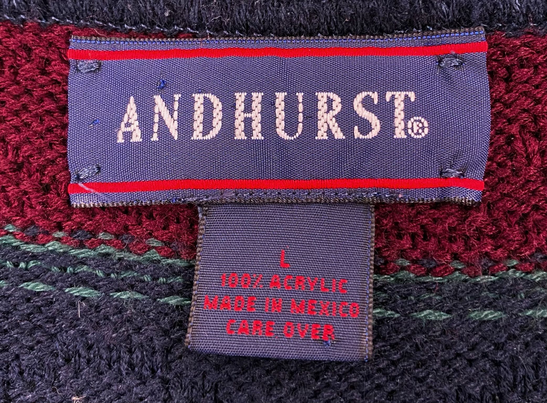 Other 90’s Andhurst Patterned Button Down Sweater Vest Large Size US L / EU 52-54 / 3 - 2 Thumbnail
