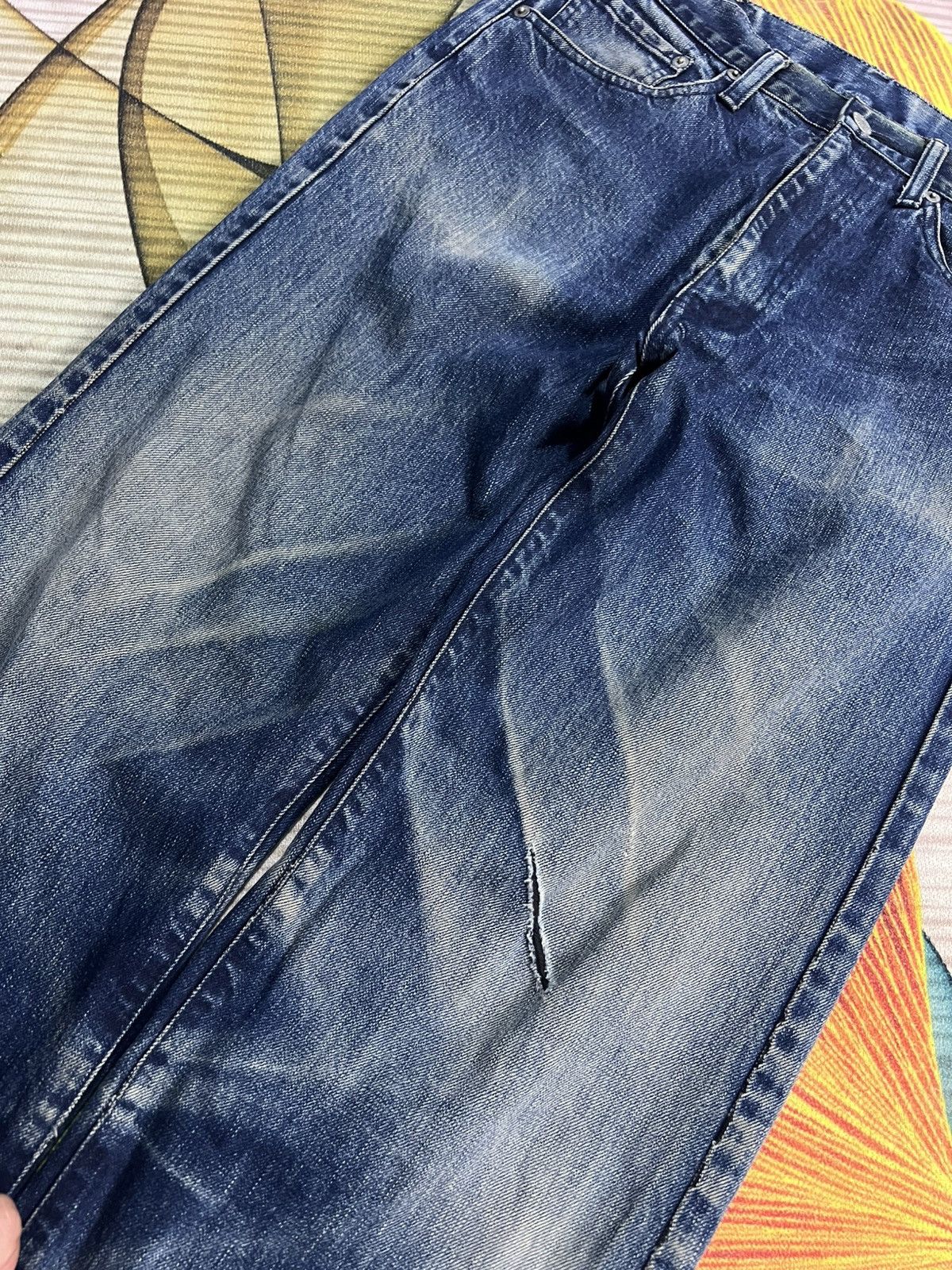 If Six Was Nine × Le Grande Bleu (L.G.B.) 💥BAGGY💥VINTAGE 90’s STYLE BOBSON DISTRESS JEANS Size US 29 - 5 Thumbnail