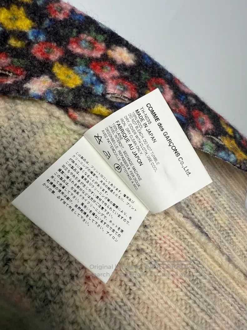 Comme des Garcons Comme des Garcons one-size-fits-all Wool Flower Print Sweat Size XS / US 0-2 / IT 36-38 - 4 Thumbnail