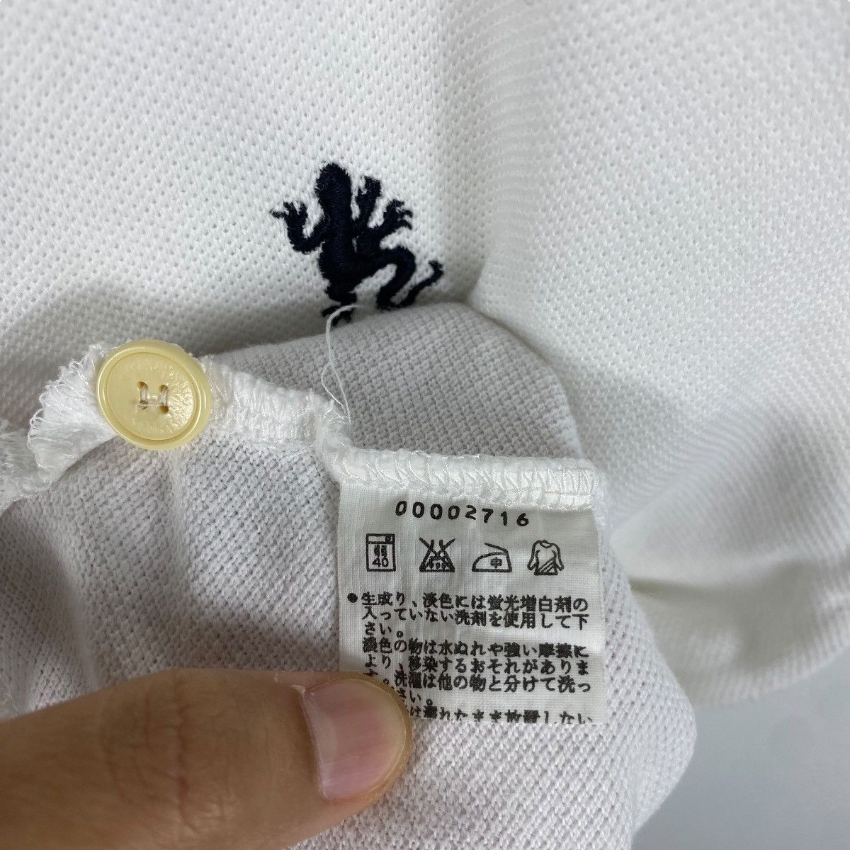 agnes b. Vintage AGNES B. Homme Paris Small Logo White Polo Shirt Size US S / EU 44-46 / 1 - 6 Thumbnail