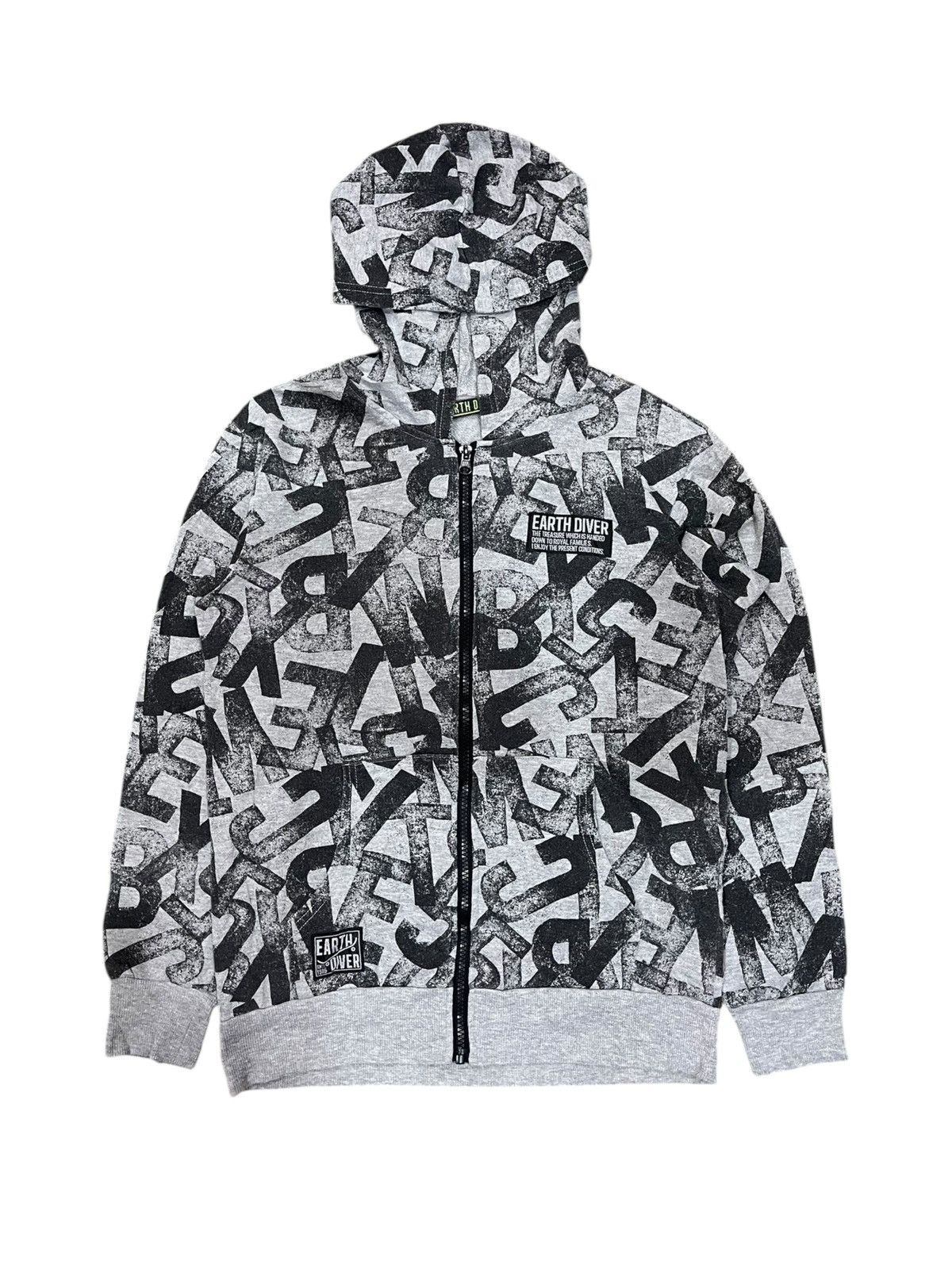 Hysteric Glamour Earth Diver Fullprint Alphabet Light Zipper Hoodie Size US S / EU 44-46 / 1 - 1 Thumbnail